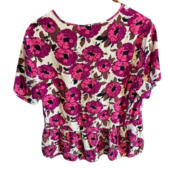 Frank and Oak The Babydoll Top  floral blouse - Picture 2 of 3